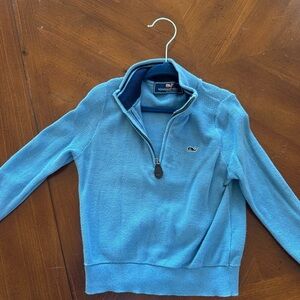 Vineyard Vines Light Blue Quarter-Zip Pullover